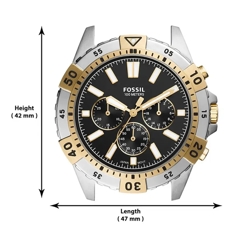 Fossil Garrett Chronograph Quartz Black Dial Men's Watch- FS5771